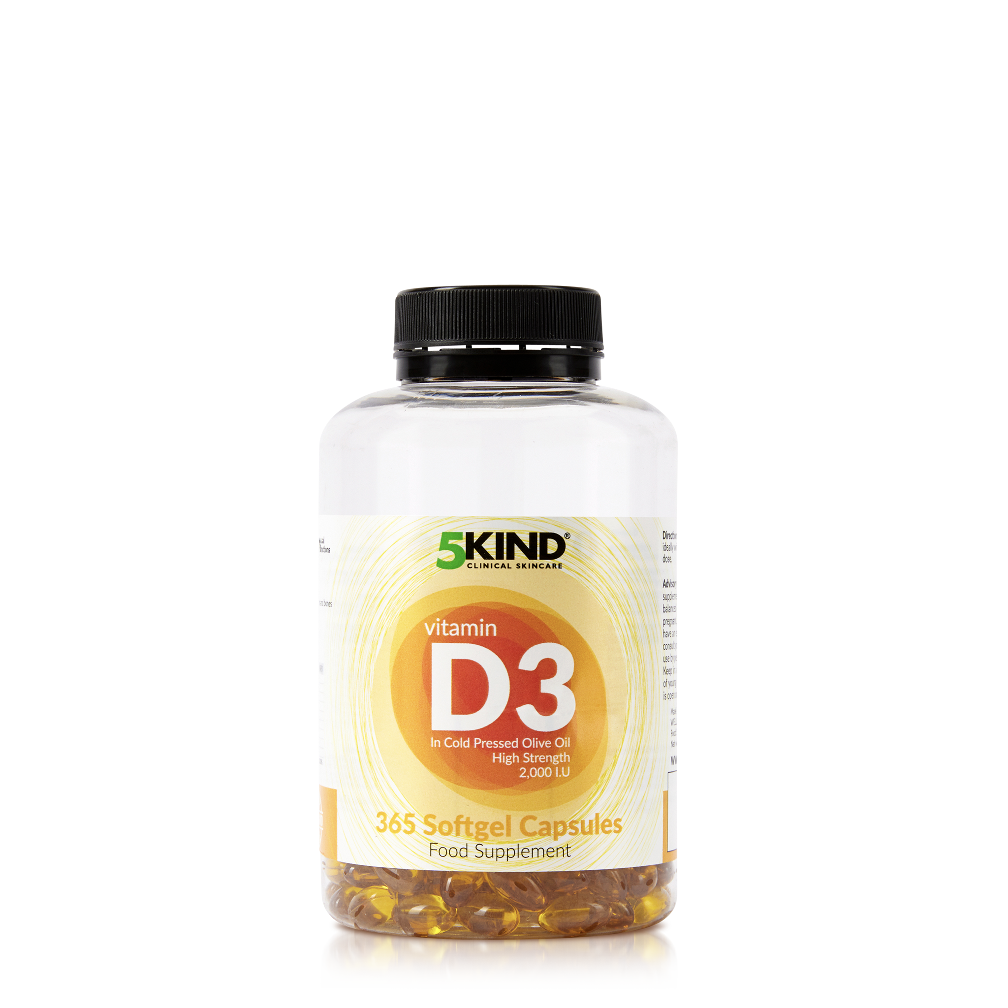 5Kind Vitamin D3 2000IU High Strength Softgels