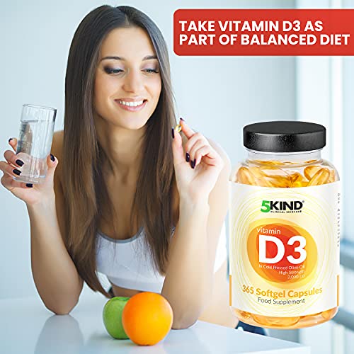 5Kind Vitamin D3 2000IU High Strength Softgels