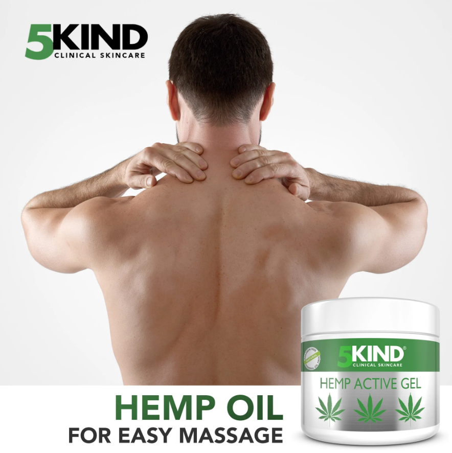 Hemp oil for easy massage