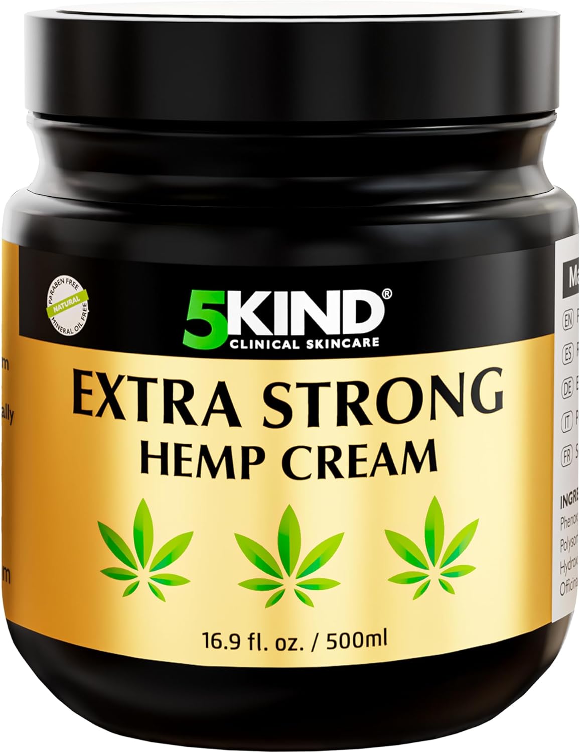 5kind Extra Strong Hemp Cream 500ml