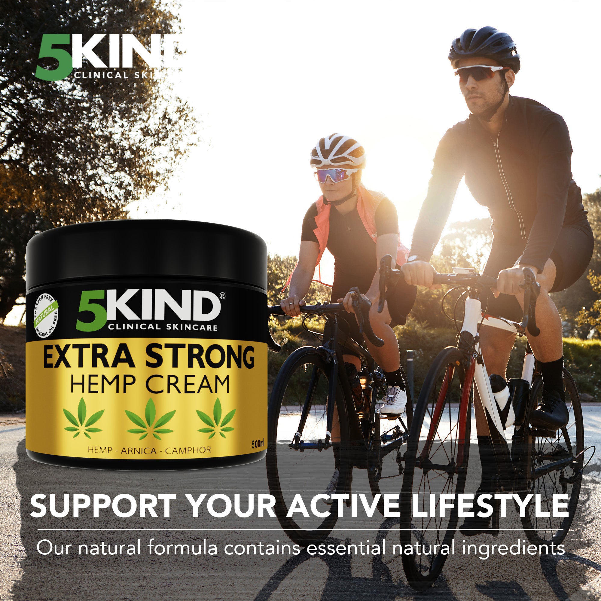 5kind Extra Strong Hemp Cream 500ml 5kind Clinical Skincare