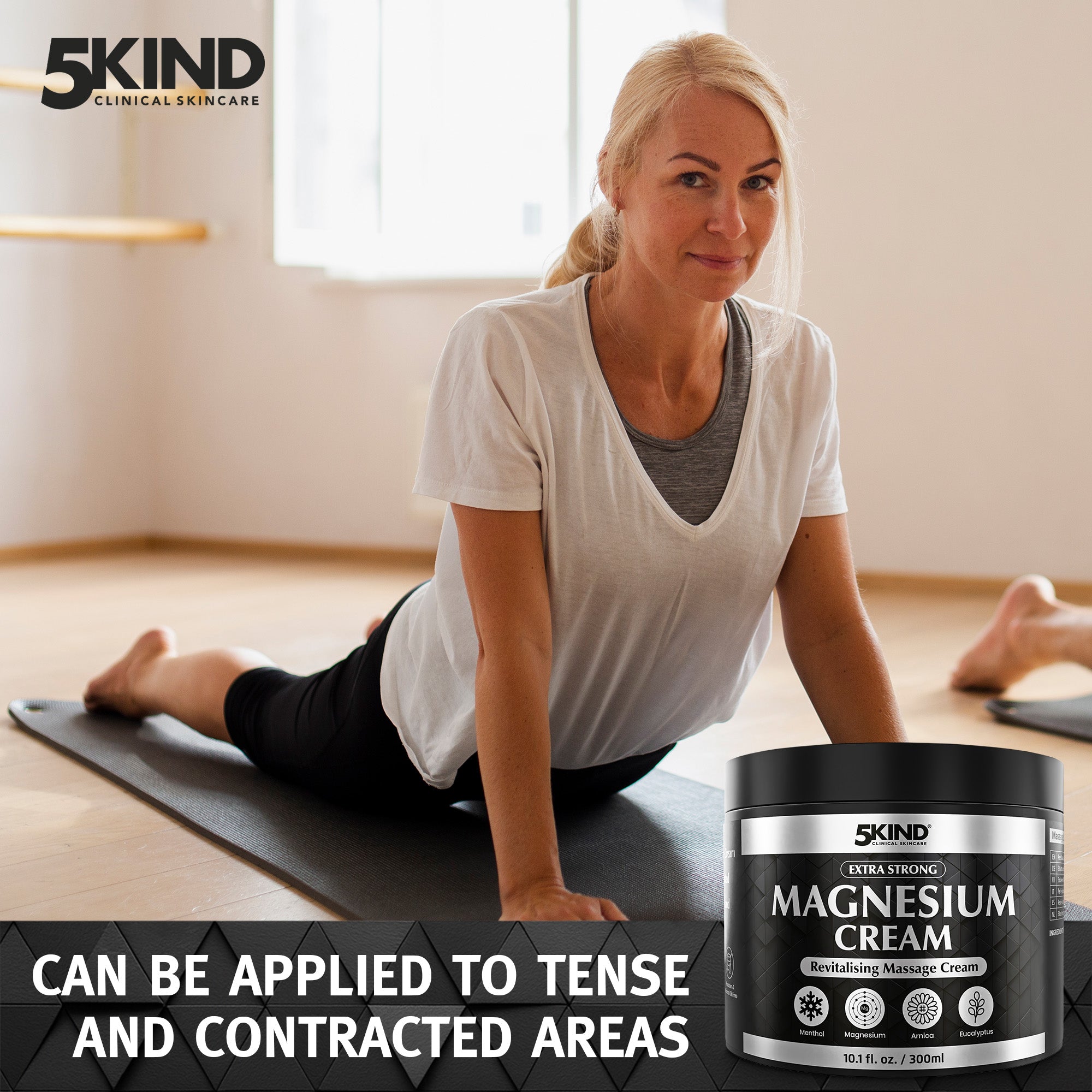 Extra Strong Magnesium Massage Cream 300ml – 5kind