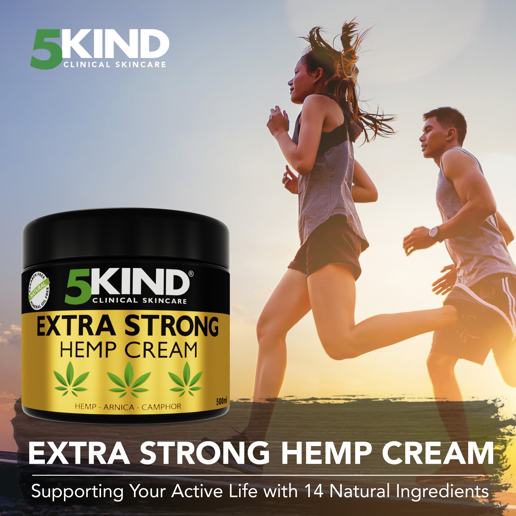 5kind Extra Strong Hemp Cream 500ml