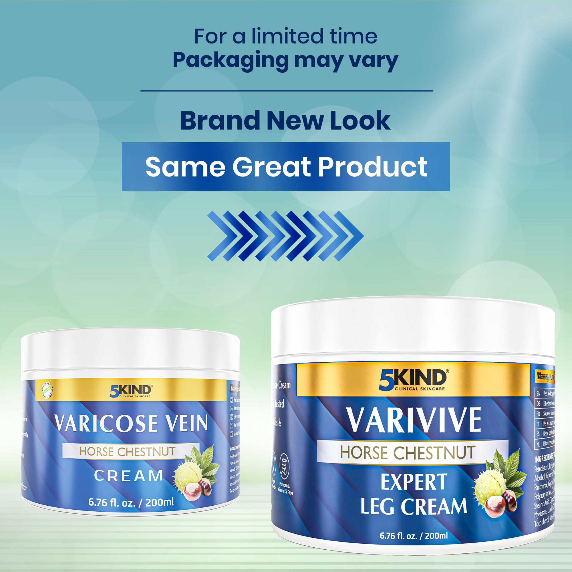 5Kind náttúrulegt æðahnúta- og æðahnútakrem