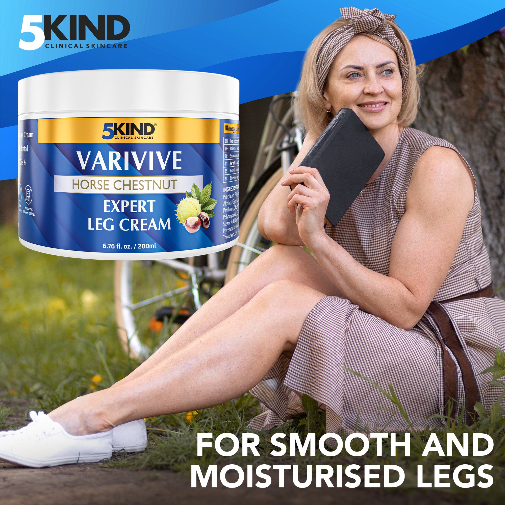 5Kind náttúrulegt æðahnúta- og æðahnútakrem