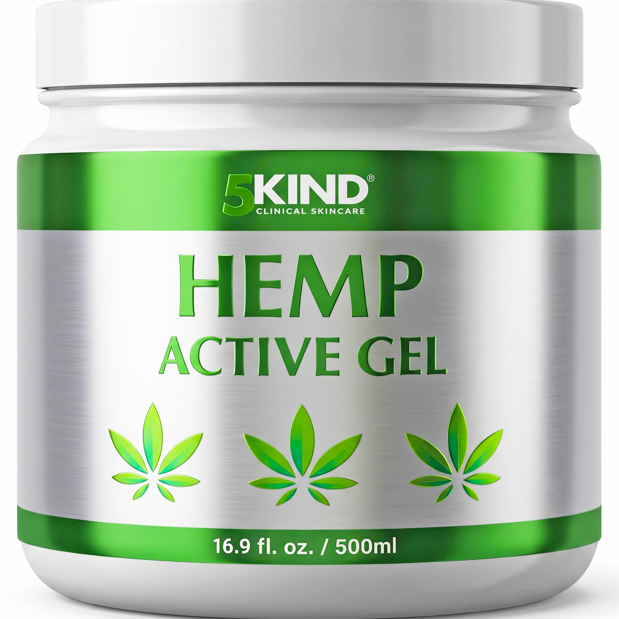 5Kind Hemp Active Gel 500ml - Hemp Gel for Refreshing Massage