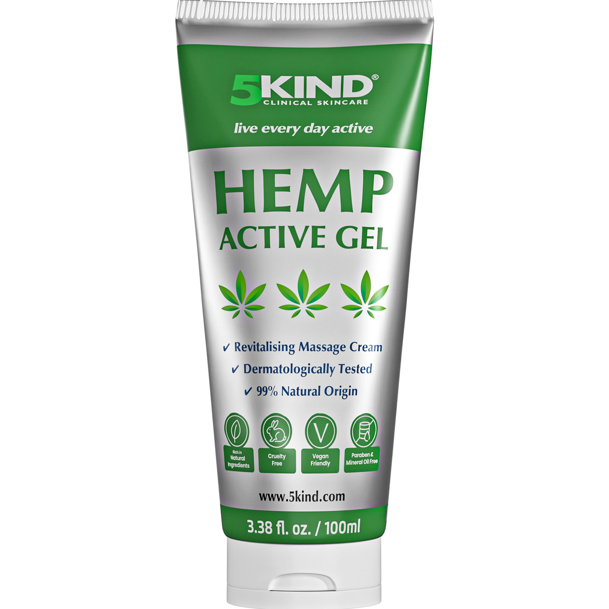 Hemp Active Gel 100ml - Hemp Gel Muscle Rub Rich in Natural Extracts