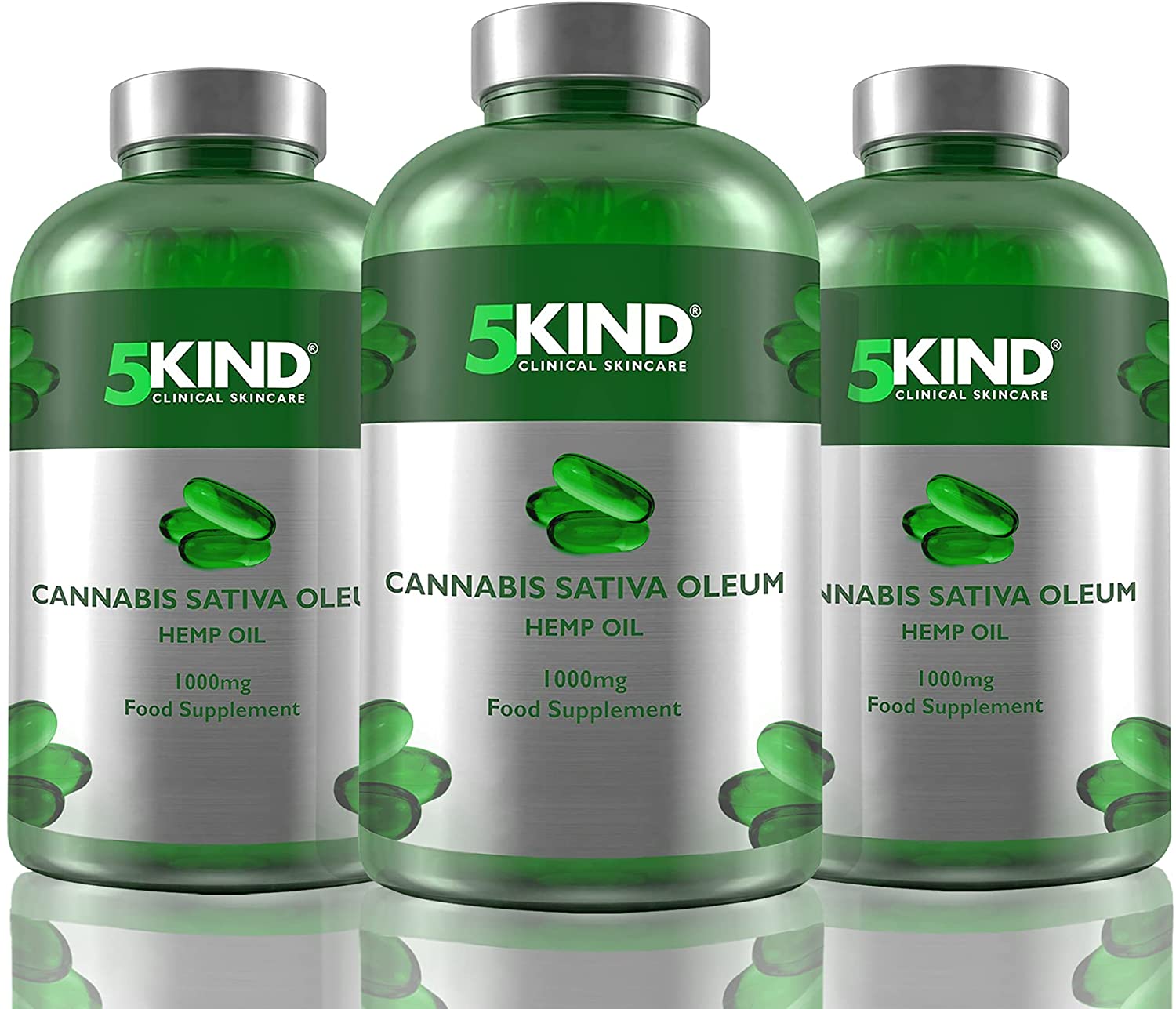 5Kind Cannabis Sativa Seed Oil 1000mg Softgels