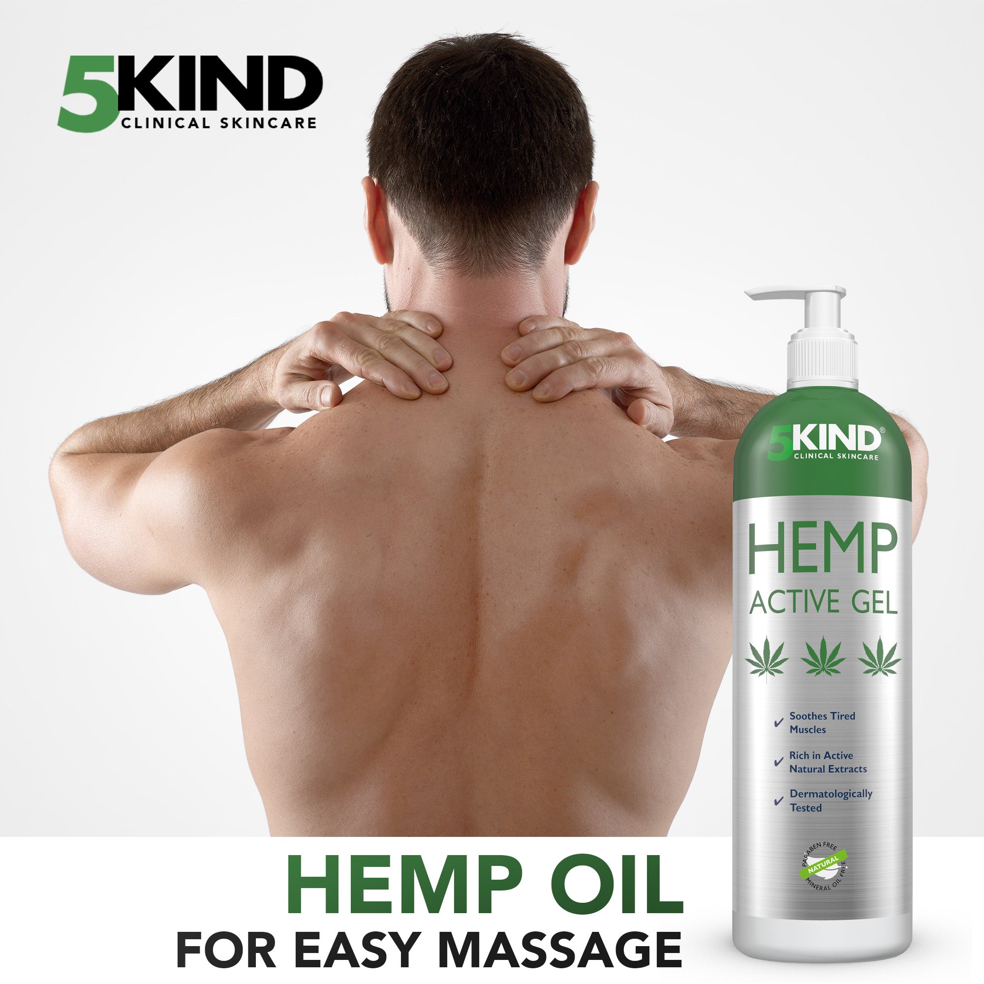 Natural Extracts Active Relief Gel til að róa fætur, hné, bak, axlir
