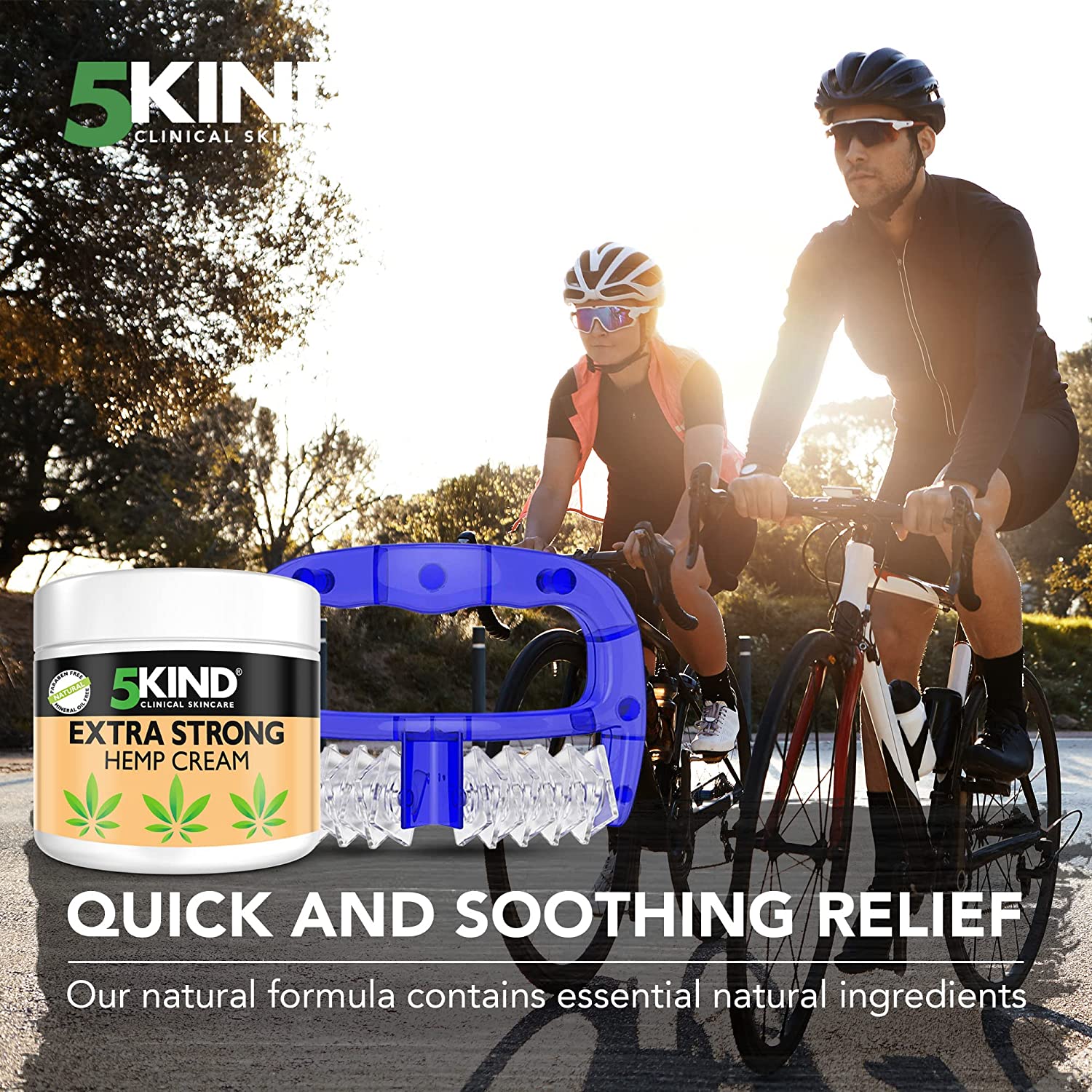 5Kind Extra Strong Hemp Cream 300ml + Handnuddsett